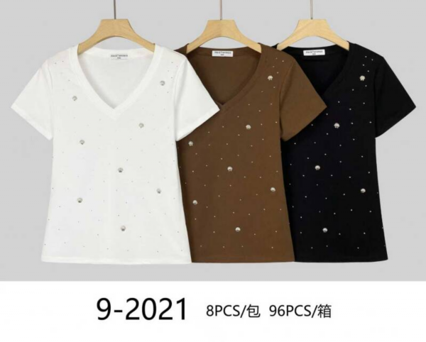 Bluzki damskie Roz Standard, Mix Kolor Paczka 8 szt